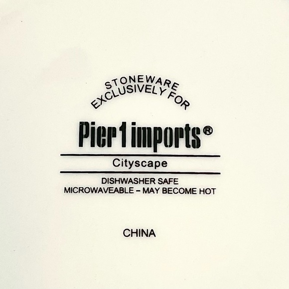 Pier 1 Imports Cityscape 6” Decorative Plates - Set of 2 - Picture 5 of 5